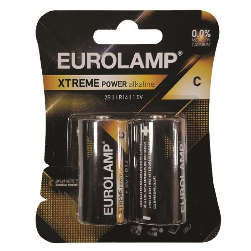 Eurolamp  147-24122 Extreme C (LR14) 2 Τεμάχια 1,5V 